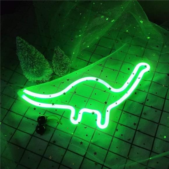 Cute Dinosaur Night Light for Kids Gift's LED Dinosaur Neon Signs Dino Lamp - Picture 6 of 6